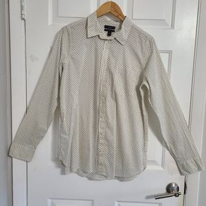 J.Crew small dots button up shirt size 14  *R2